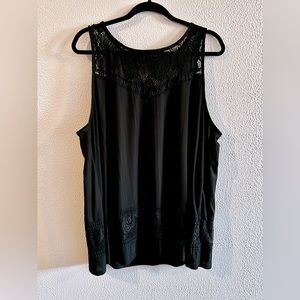 Black Lace Tank Torrid Size 2X